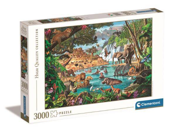 Clementoni Puzzle 3000el Afrykański wodopój 33551