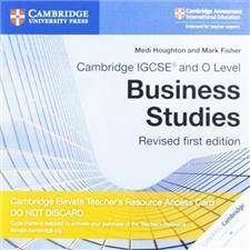 Cambridge IGCSEA and O Level Business Studies Revised Cambridge Elevate Teacher's Resource Access Card