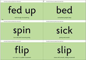 Read Write Inc. Fresh Start: Module Green Word Cards