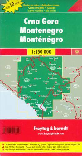 Czarnogóra mapa 1:150 000
