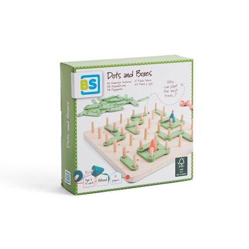 BS Toys, drewniana gra strategiczna Połącz kropki - Zasadź drzewo