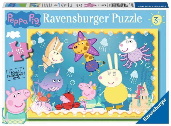 Puzzle 35el Świnka Peppa Podwodna przygoda 050628 RAVENSBURGER