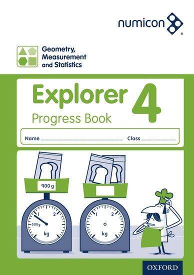 Numicon - Geometry, Measurement and Statistics 4 Explorer Progress Book Pack of 30