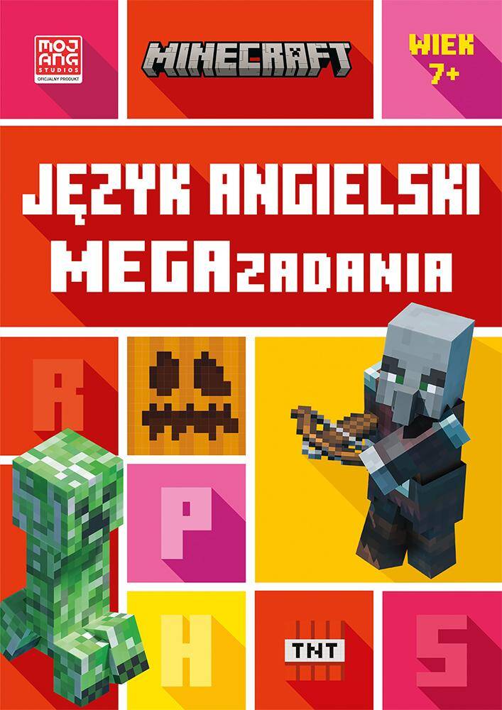 Język angielski. Megazadania 7+. Minecraft