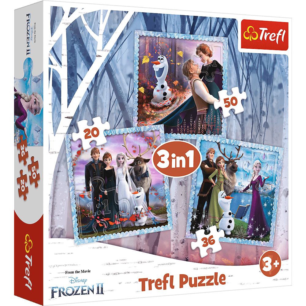 Puzzle 3w1(20,36,50) Magiczna opowieść  Frozen 2 34853