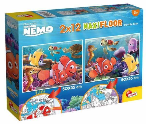 Puzzle dwustronne Supermaxi 2x12el. 50x35cm Nemo. 86573 LISCIANI