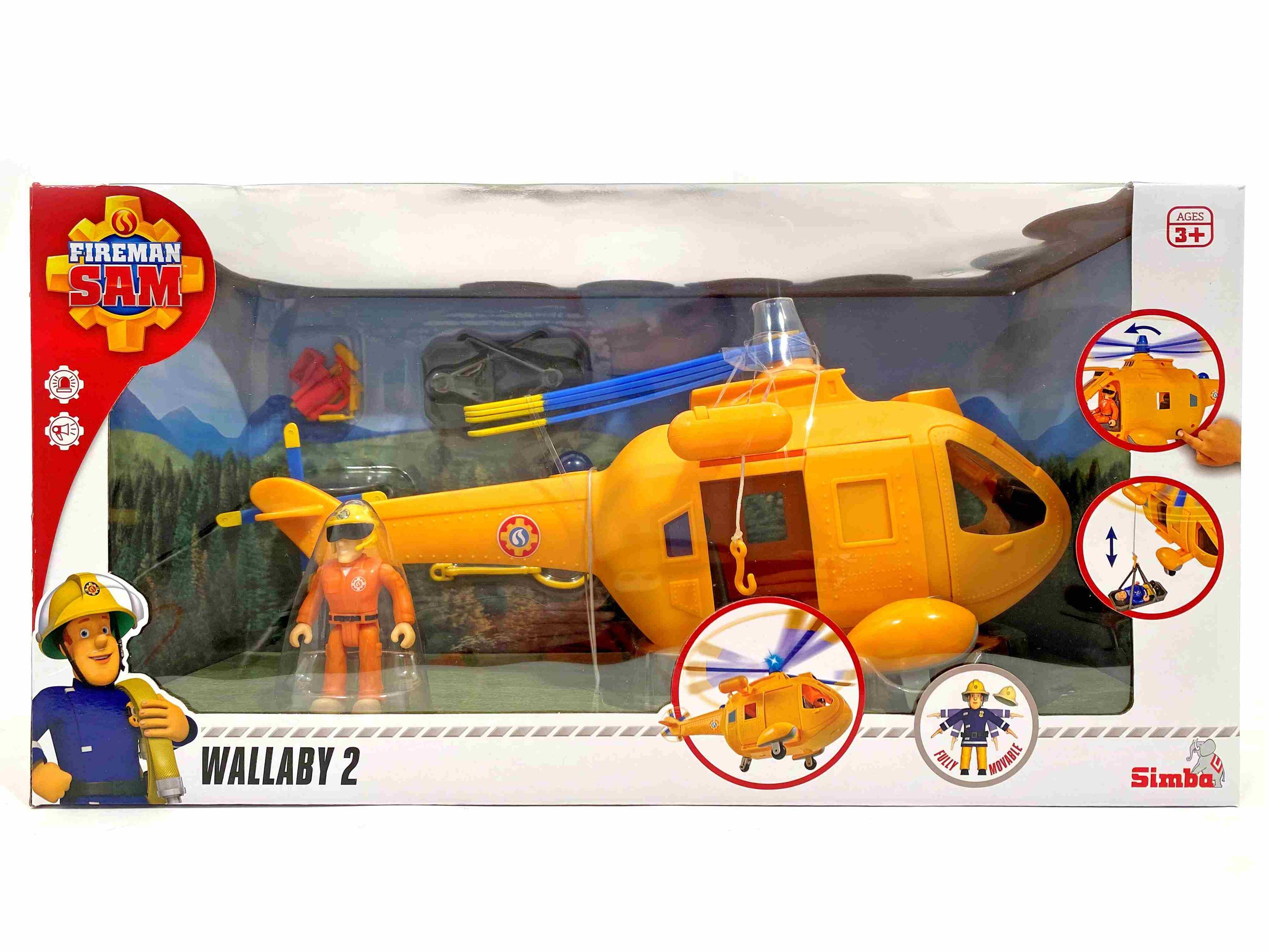 Strażak Sam Helikopter Wallaby II z figurką