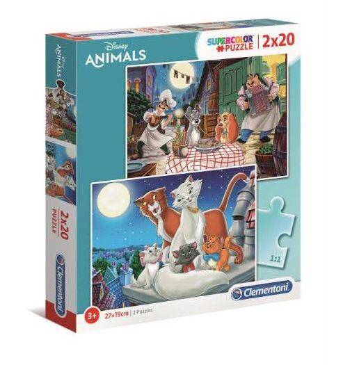Puzzle 2w1 super kolor Disney Animals 24764