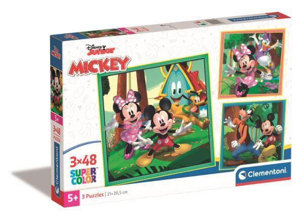 Clementoni Puzzle 3x48el square Mickey i Minnie 25298