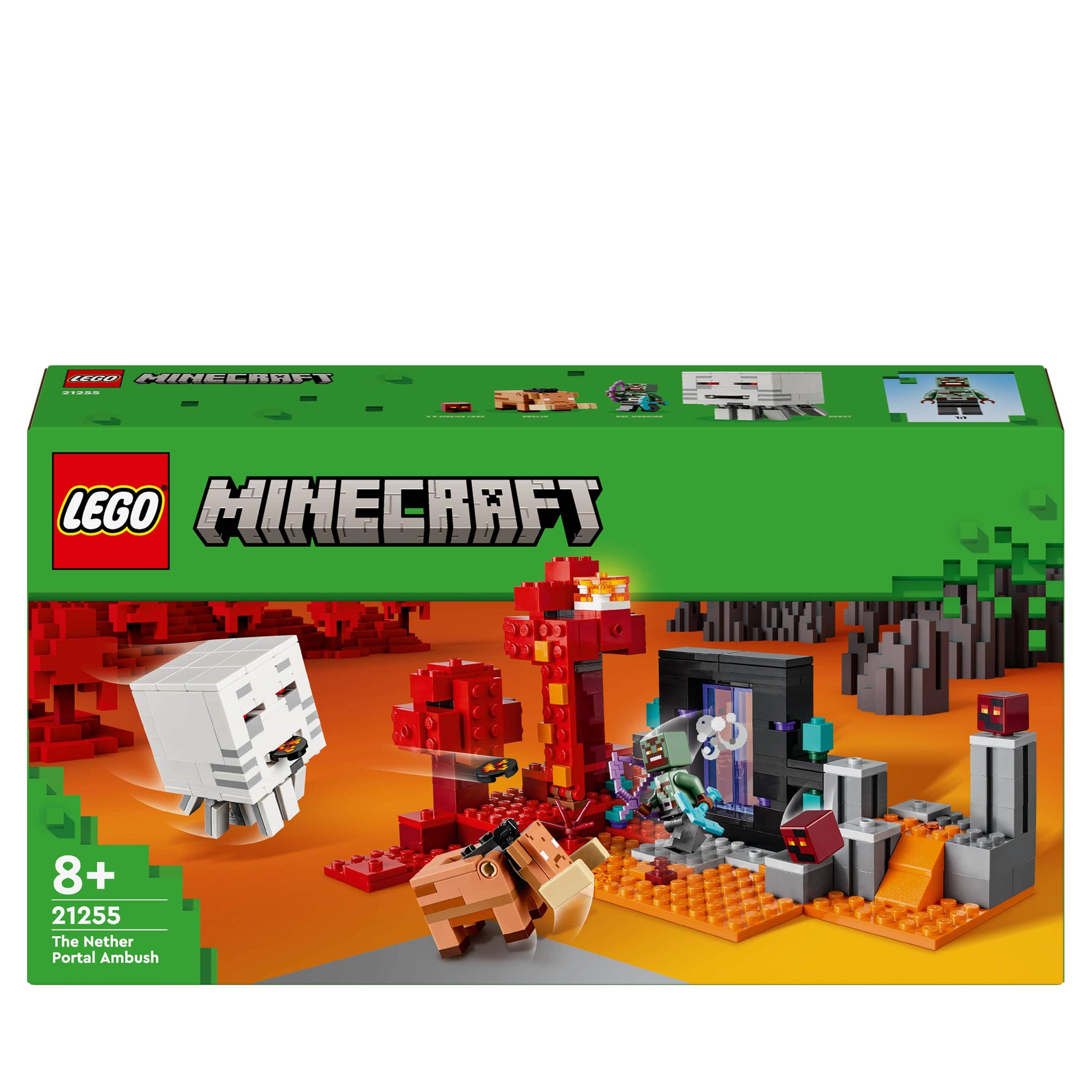LEGO 21255. MINECRAFT.  Zasadzka w portalu do Netheru p4. 352 elementy
