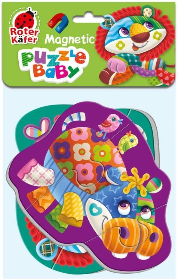 Puzzle piankowe magnetyczne Lew i hipopotam RK5020-04