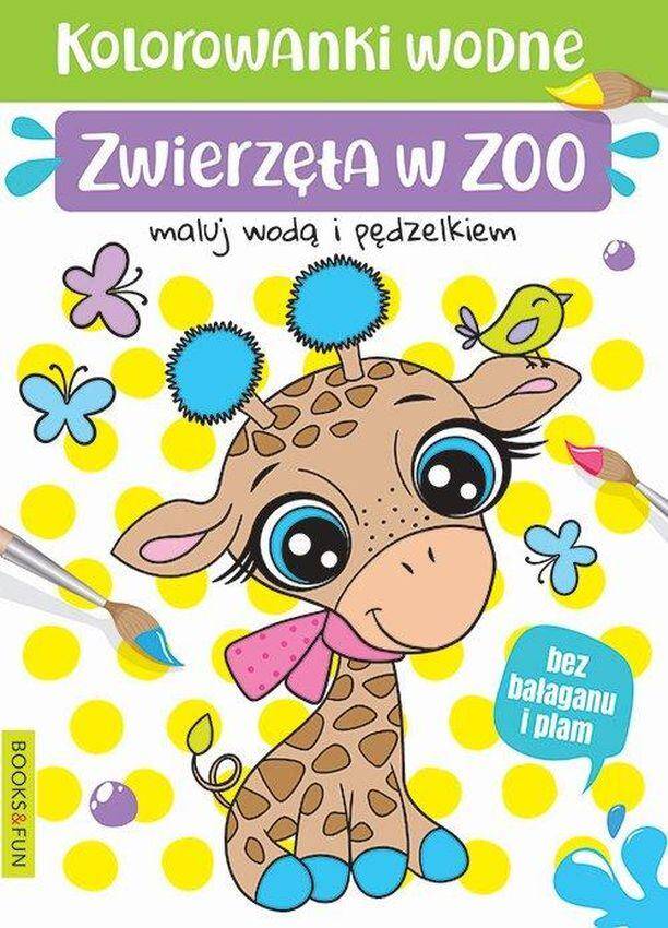 Zwierzęta w zoo Kolorowanka wodna