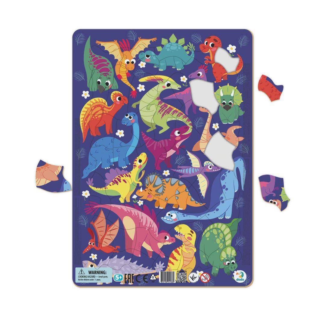 Puzzle 53 ramkowe Dinozaury DOPR300181