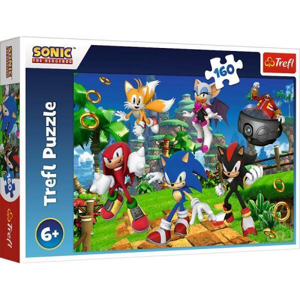Puzzle 160el Sonic i przyjaciele / SEGA Sonic The Headgehod 15421 Trefl