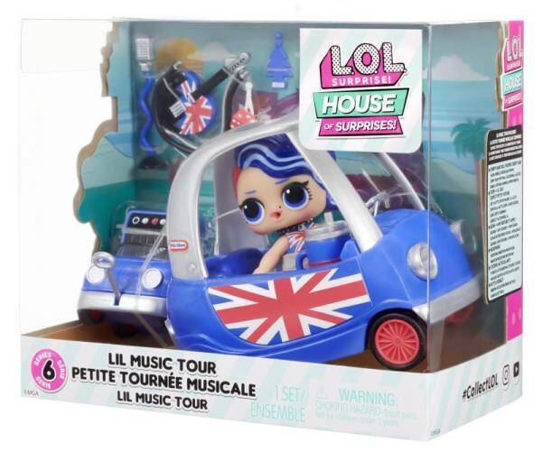 LOL Surprise Zestaw z lalką Furniture Playset with Doll - Cheeky Babe + Lil Music Tour 583783