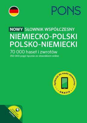 PONS Nowy słownik współczesny niemiecko-polski, polsko-niemiecki wydanie 2