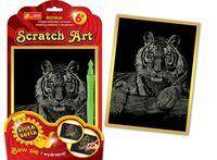 Scratch Art Tygrys