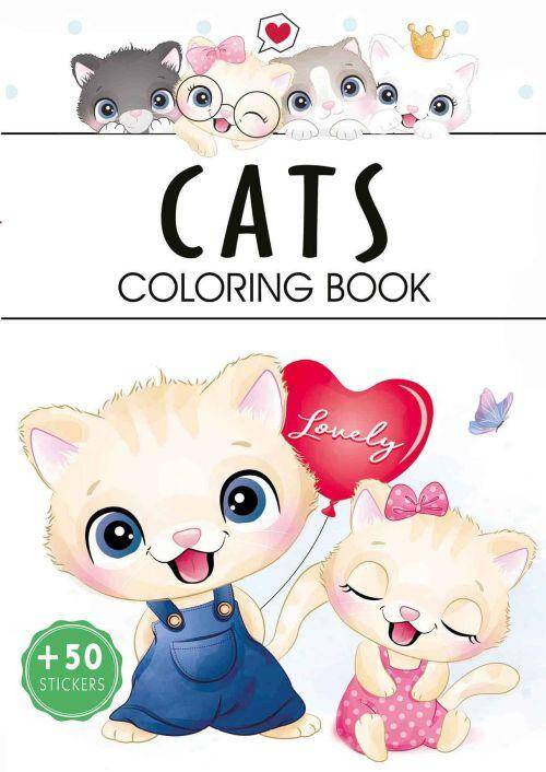 Cats. Kolorowanka
