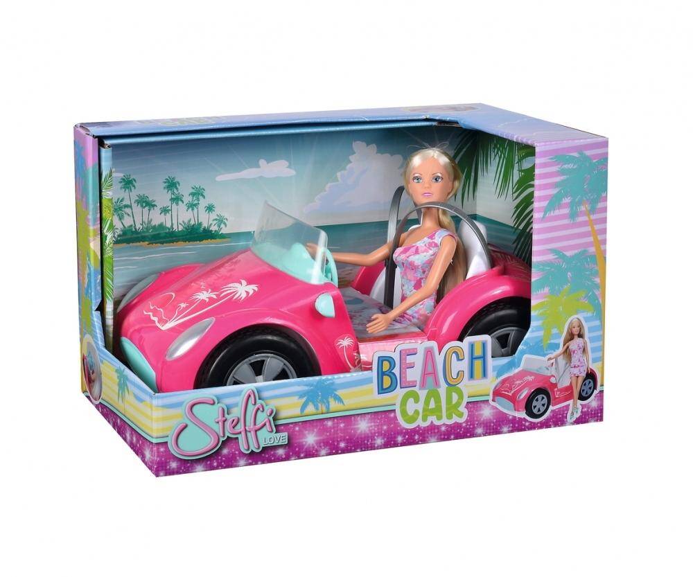 Lalka Steffi w wakacyjnym samochodzie