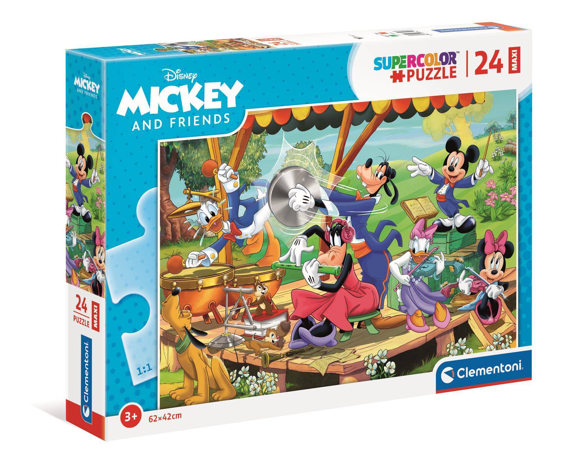Puzzle 24 maxi super color Mickey&Przyjaciele 24218