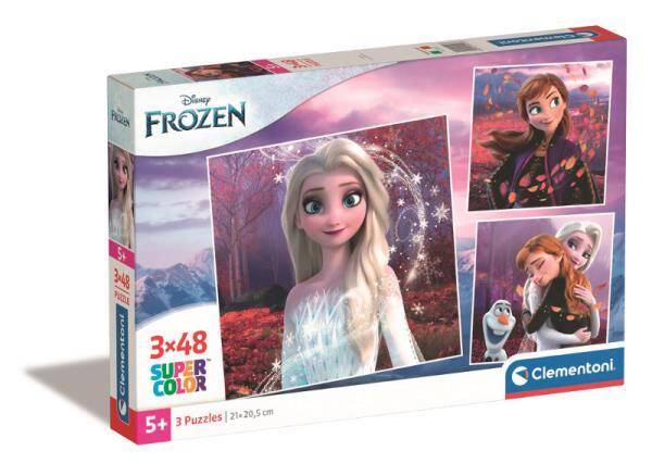 Clementoni Puzzle 3x48el square Kraina Lodu. Frozen 25297