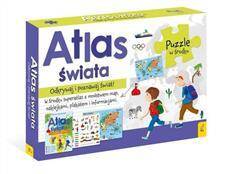 Pakiet Atlas Świata. Atlas + plakat z mapą + puzzle