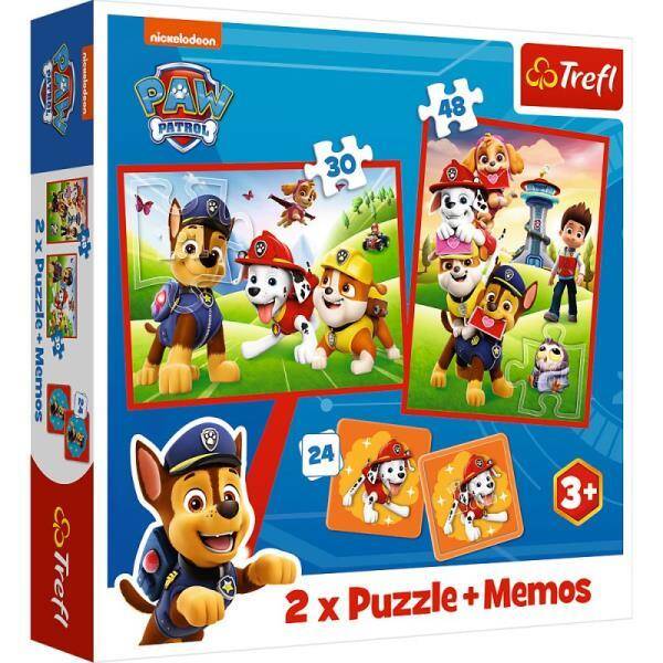 Puzzle 2w1 + memos. Psia ekipa w akcji Trefl