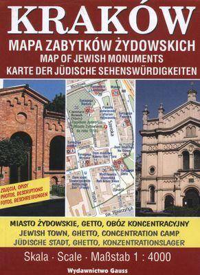 Kraków. Mapa zabytków żydowskich 1:4000