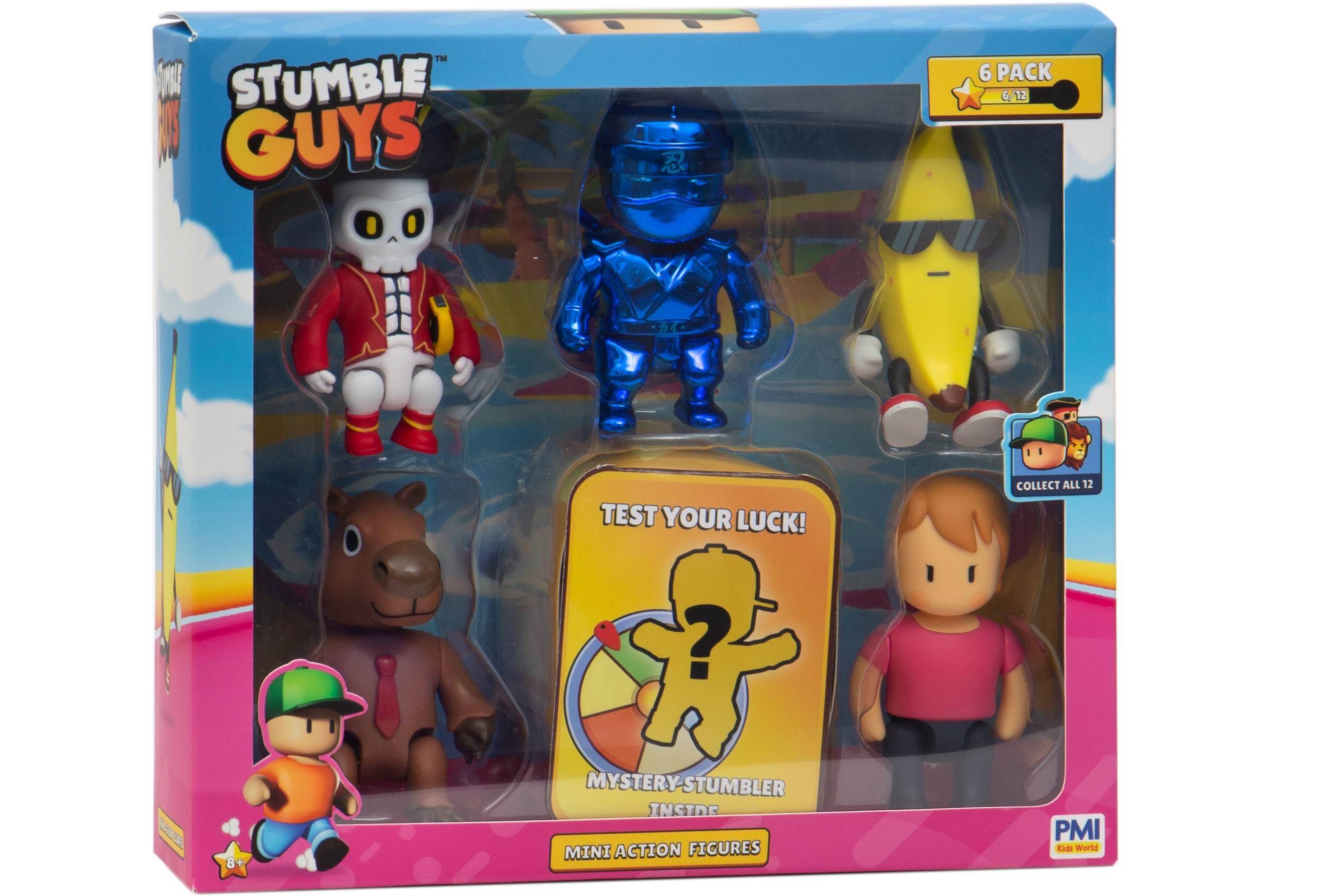 Stumble Guys Mini Action Figures 6 Pack Deluxe Box B