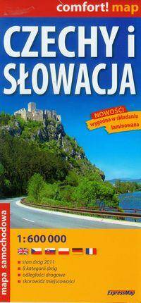 Czechy i Słowacja laminowana mapa samochodowa 1:600 000