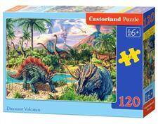 Puzzle 120 B 13234 1 Dinozaury przy wulkanach