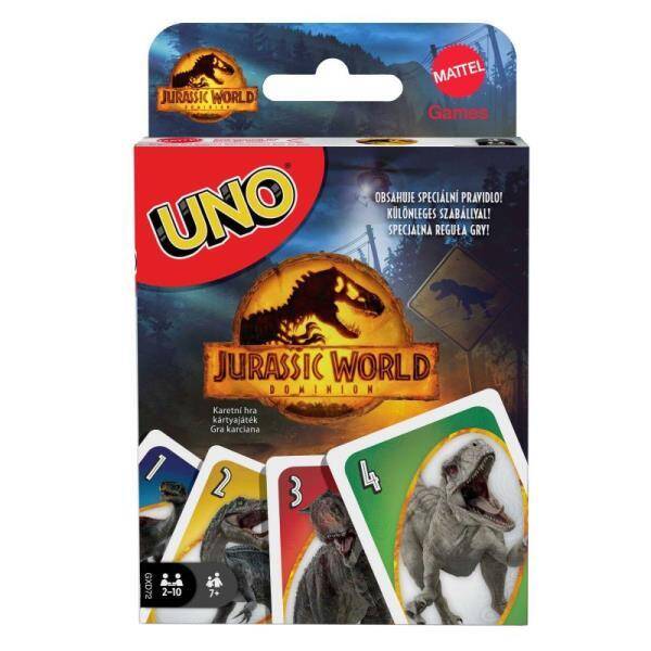 UNO Jurassic World Łamigłówka do gry UNO GXD72 MATTEL
