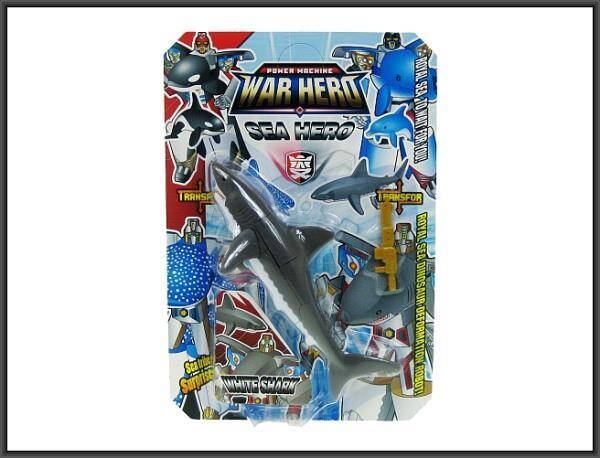 Power Machine War Hero Sea Hero - White Shark Robot 2555B HIPO