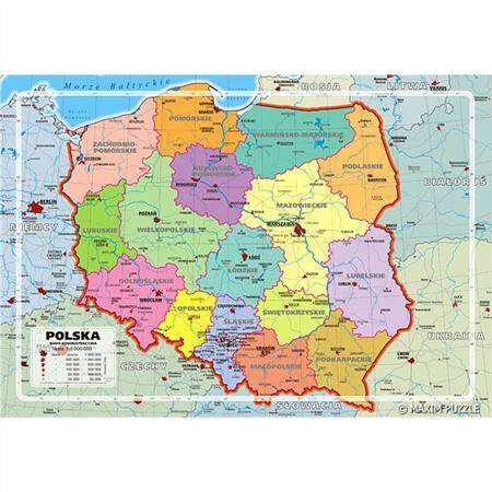 Puzzle 150 Polska- mapa