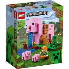 Minecraft Dom w kształcie świni 21170 (490 elem.) 8+