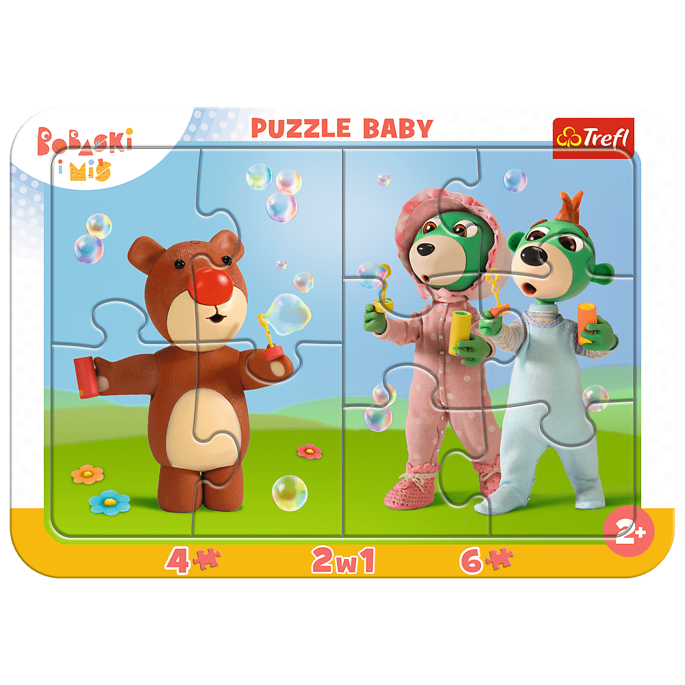 Puzzle ramkowe Baby Zabawne Bobaski  80026