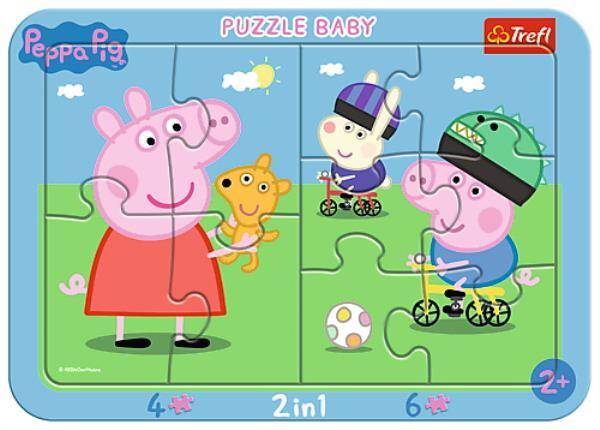 Puzzle Ramkowe Baby. Wesoła Świnka Peppa. Peppa Pig 80021 TREFL p15