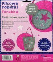 Filcowe Robótki - Torebka okrągła Stars Stnux