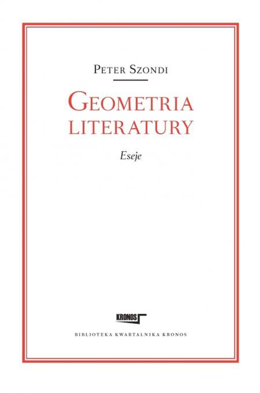 Geometria literatury. Eseje