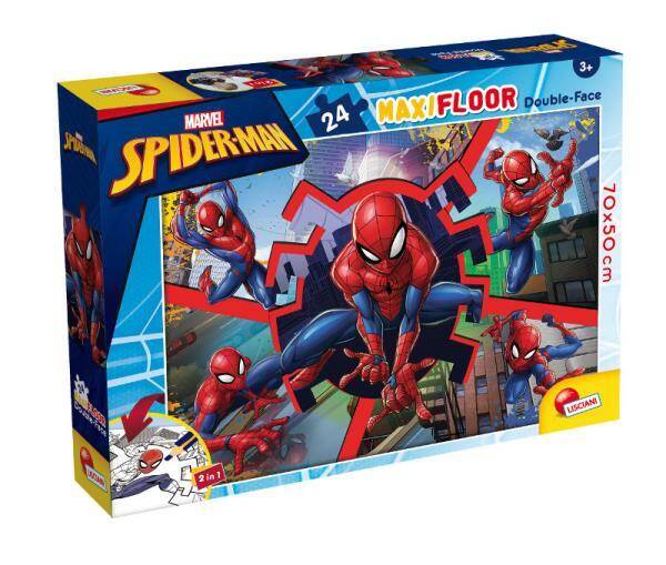 Puzzle podłogowe dwustronne Maxi Floor 24el Marvel Spiderman 99740 LISCIANI