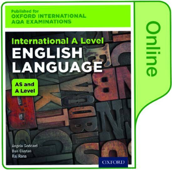 International AS & A Level English Language for Oxford International AQA Examinations: Online Textbook