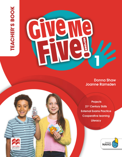 Give Me Five! 1 Książka nauczyciela kod dostępu do Cyfrowej Książki nauczyciela w Teacher App i aplikacji Navio