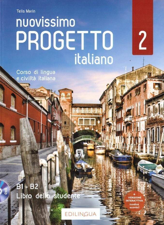 Nuovissimo Progetto Italiano 2 Podręcznik + DVD B1-B2