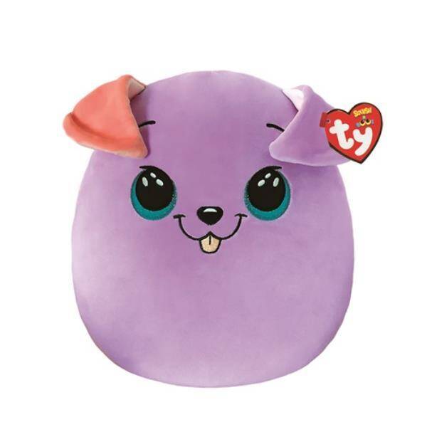 Maskotka poduszka TY Squish-a-Boos BITSY - purpurowy pies 22cm 39225