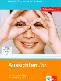 Aussichten, j.niemiecki, podręcznik z ćwiczeniami z 2 CD i  DVD, poziom A1, wyd.semestralne, cz. 1