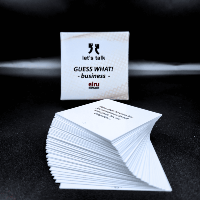 Karty konwersacyjne mini - Guess What! - business-
