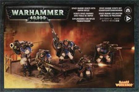 Space Marine Scout Squad with Sniper Rifles