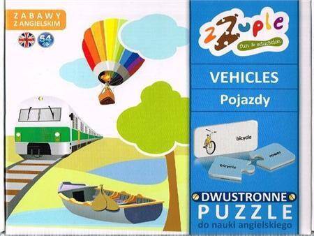 Vehicles - puzzle do nauki języka angielskiego