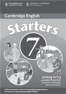 Cambridge Young Learners English Tests 7 Starters Answer Booklet (Edition 2011)