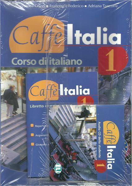 Caffe Italia 1 Język włoski podręcznik z ćwiczeniami i płytą audio CD Szkoły ponadgimnazjalne